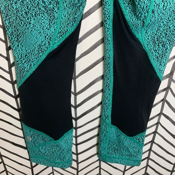 🔸 Lululemon pace rival crop Bali breeze jacquard - Picture 7 of 12